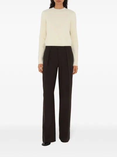 Burberry Chenille-texture Jumper In White