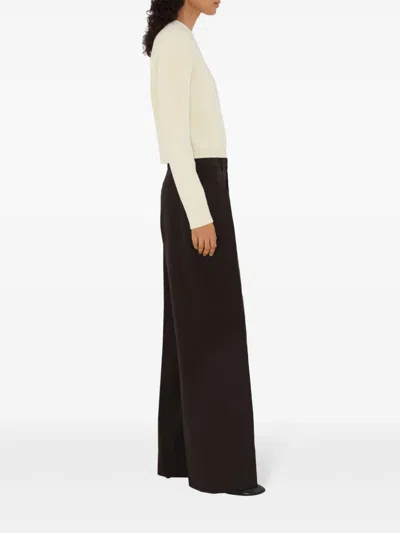 Burberry Chenille-texture Jumper In White