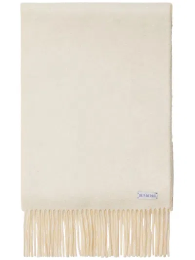 Burberry Reversible Cashmere Scarf In Neutrals