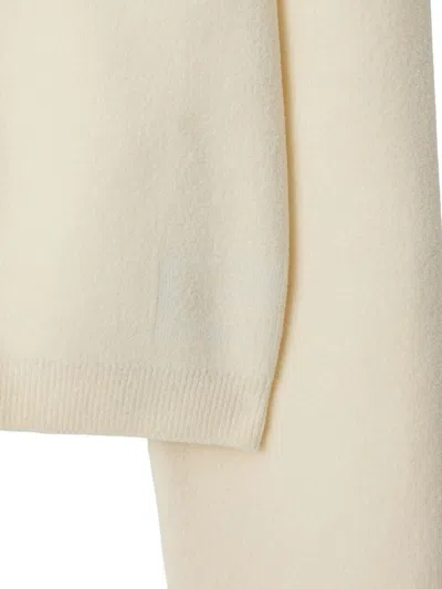 Burberry Chenille-texture Jumper In White