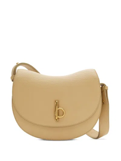 Burberry Medium Leather Rocking Horse Cross-body Bag In Nude