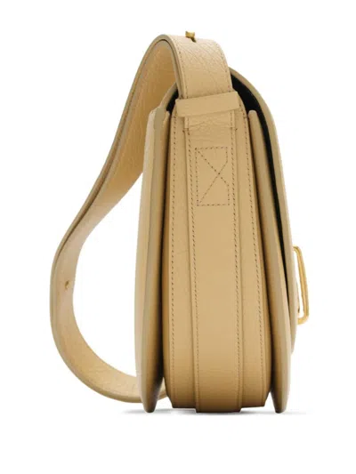 Burberry Medium Leather Rocking Horse Cross-body Bag In Nude