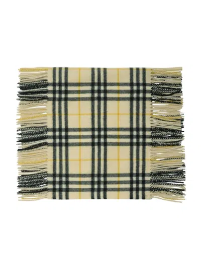 Burberry Check Cashmere Happy Scarf In Neutrals