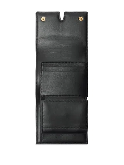 Burberry Woman Embroidered Canvas Card Holder In Neutrals