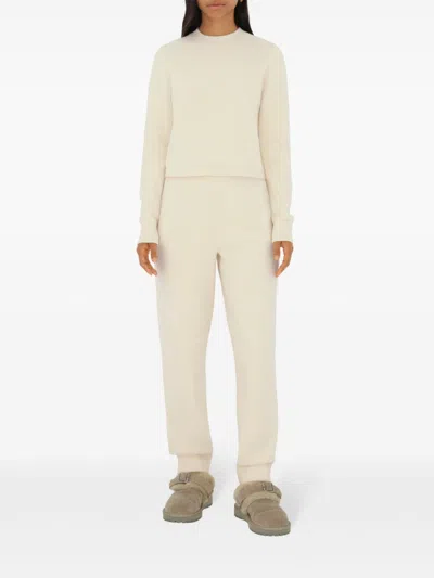 Burberry Edk Track Pants In White