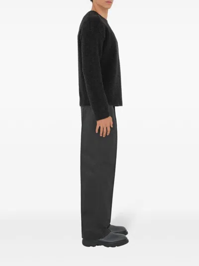 Burberry Cotton-blend Tailored Trousers In Grey
