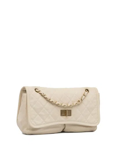Pre-owned Chanel Timeless Shoulder Bag In White