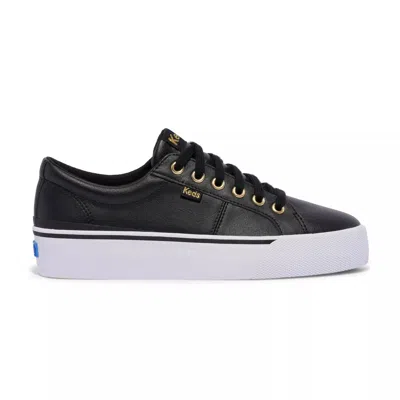 Keds Jump Kick Duo Leather Sneaker In Black