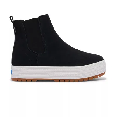 Keds The Platform Chelsea Boot In Black