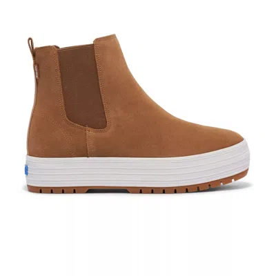 Keds The Platform Chelsea Boot In Brown