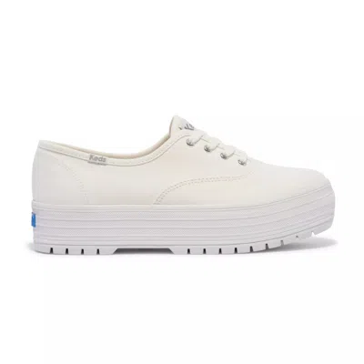 Keds Point 3 Platform Sneaker In Off White
