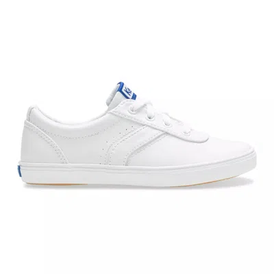 Keds Kid Big Kids Riley Lace Up Leather Sneakers In White
