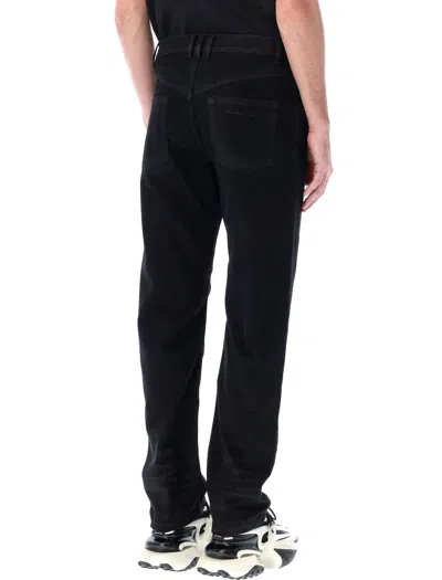 Shop Balmain Denim Jeans In Nero