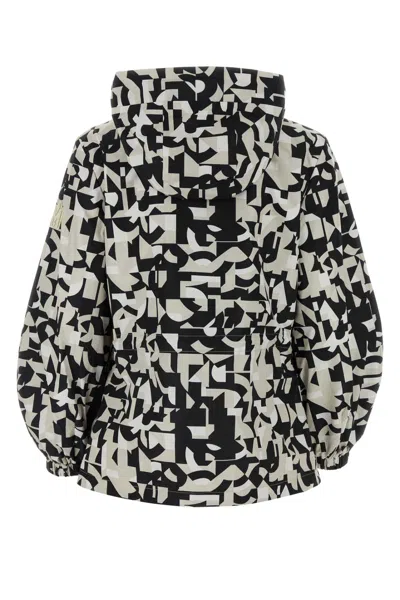 Mackage Printed Polyester Reversibile Delia Windbreaker In Black