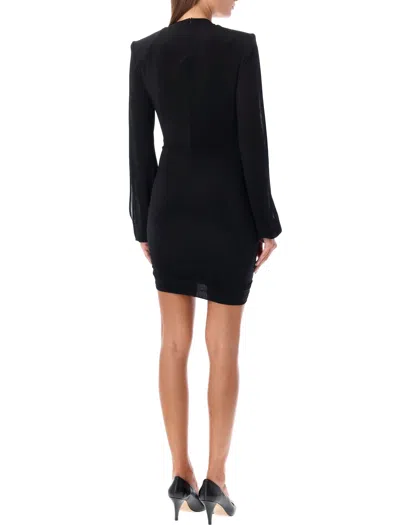 Shop Isabel Marant Vinia Mini Dress In Black