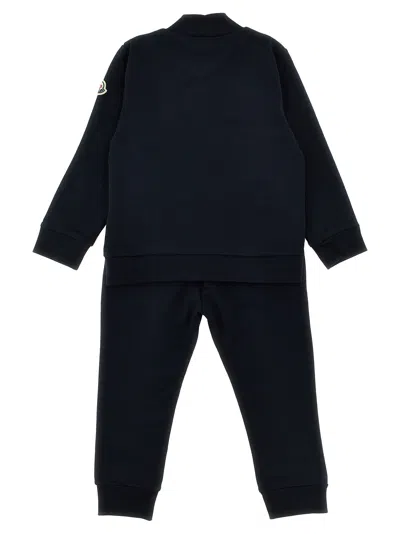 Moncler Cotton Tracksuit In Blue