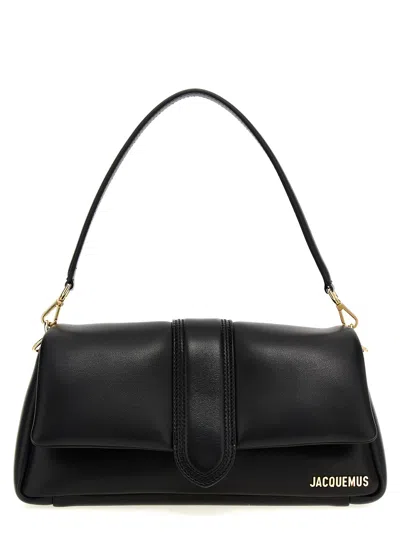 Shop Jacquemus Le Bambimou Shoulder Bag In Black