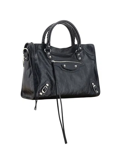 Shop Balenciaga Le City Medium Handbag In Black