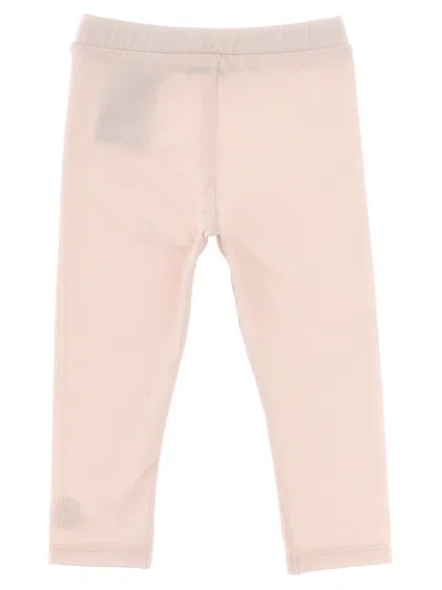 Moncler Logo Leggings In Pink