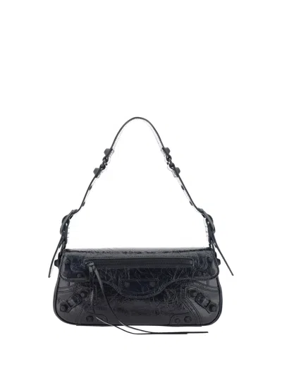 Shop Balenciaga Le Cagole Sling Shoulder Bag In Black