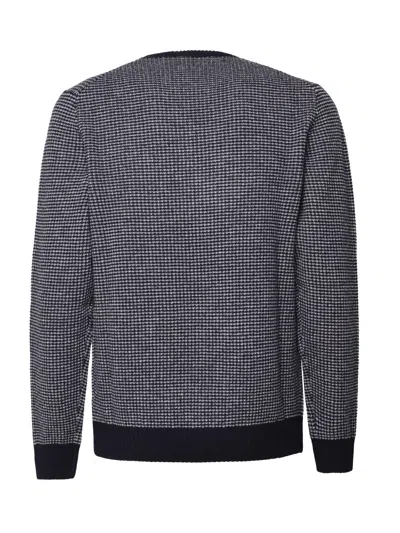 Zanone Crew-neck Wool Jumper In Blue
