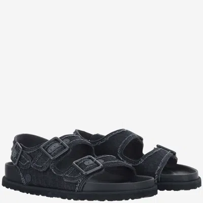 BIRKENSTOCK 1774 MILANO DENIM SANDALS 