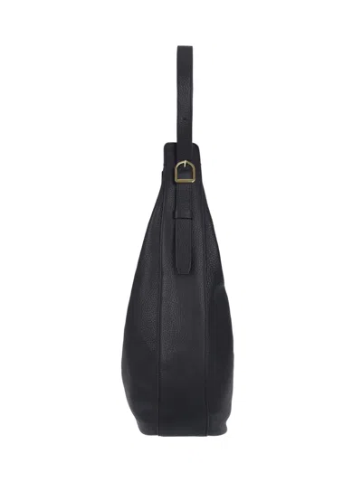 Shop Khaite Augustina Hobo Shoulder Bag In Black