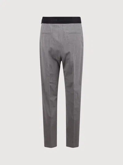 Shop Msgm Straight-leg Virgin-wool-blend Trousers