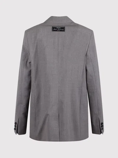 Msgm Tailored Buttoned Jacket With Peak Lapels