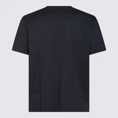 Shop Sunnei Dark Blue Cotton T-shirt In Blu