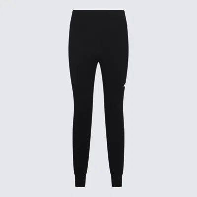 Balenciaga Black Skinny Trousers In Black/reflective