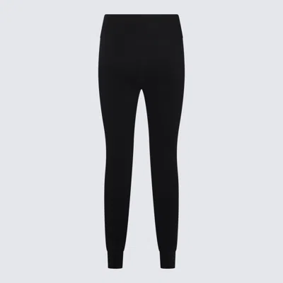 Balenciaga Black Skinny Trousers In Black/reflective
