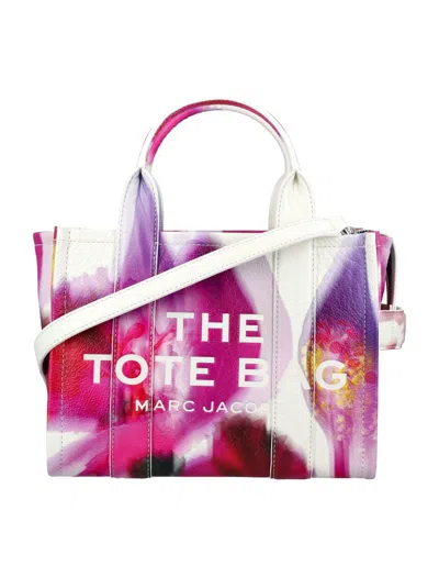 Shop Marc Jacobs Future Floral Small Tote Bag In White Multi Flower