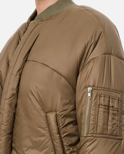 Shop Mordecai Padded Bomber Jacket In Brown