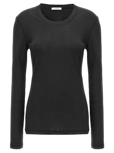 Shop Lemaire Cotton T-shirt In Black