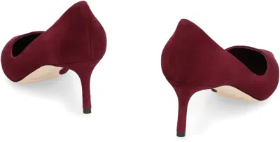 Jimmy Choo 60mm Romy Suede Pointed-toe Pumps In Burgundy