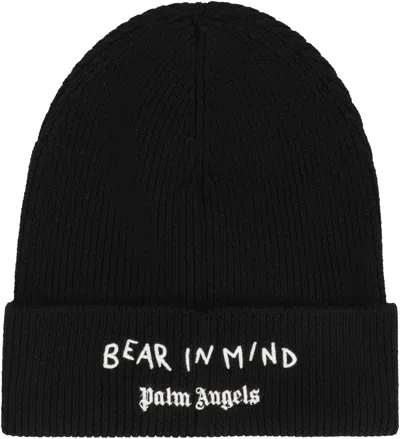 Shop Palm Angels Wool Hat In Black