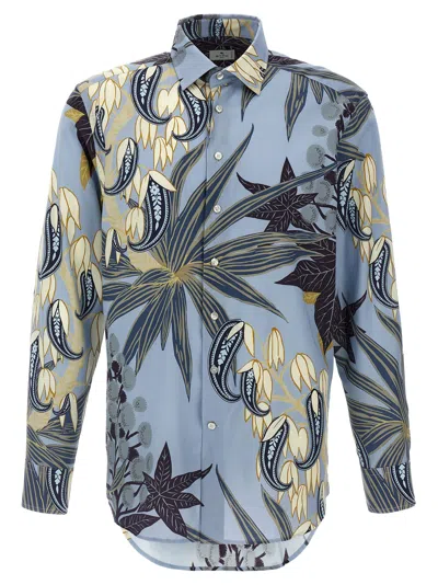 Shop Etro Paisley Foliage Shirt In Multicolor