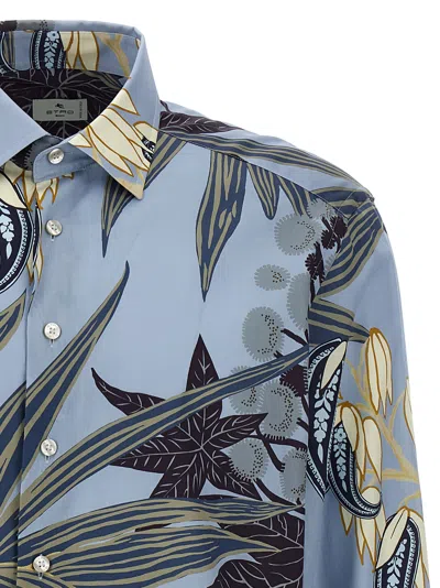 Shop Etro Paisley Foliage Shirt In Multicolor