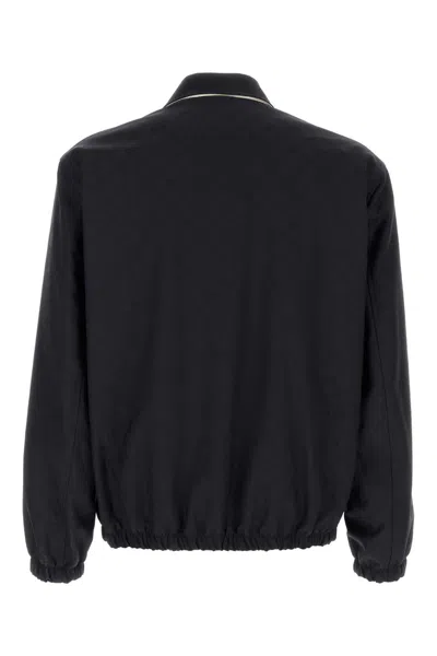 Gucci Reversible Polyester Gg Jacket In Inkmix