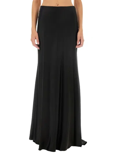 Kiton Women Long Skirt In Black