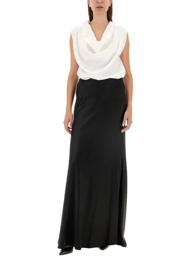 Kiton Women Long Skirt In Black