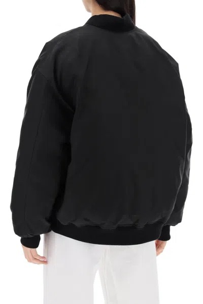 Wardrobe.nyc Reversible Bomber Jacket In Black (black)