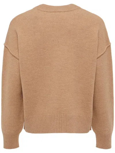 AMI ALEXANDRE MATTIUSSI AMI SWEATERS BEIGE 