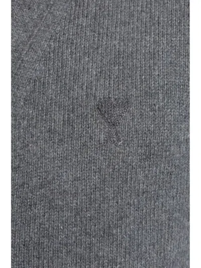 Shop Ami Alexandre Mattiussi Ami Sweaters Grey