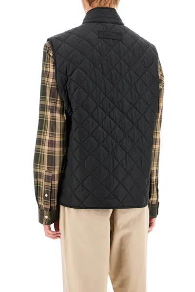 Shop Barbour Lowerdale Quilted Vest In Black (black)