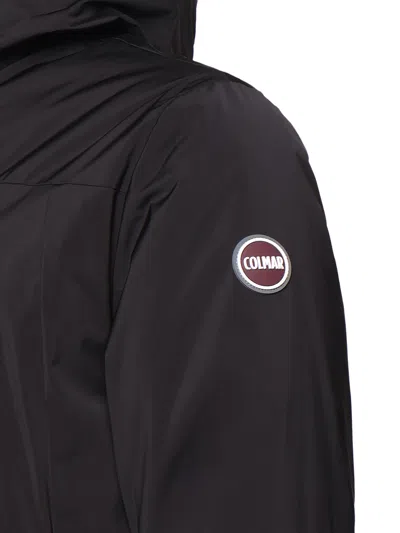 Colmar Logo-patch Hooded Jacket In Black
