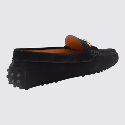 Shop Tod's Black Leather Loafers