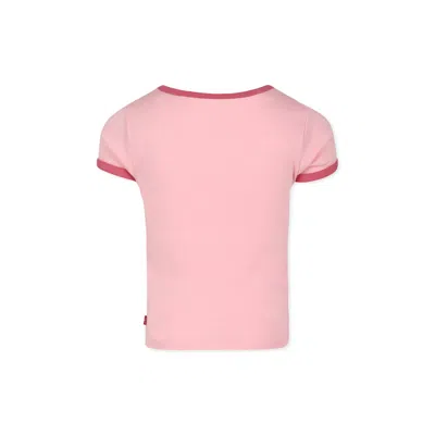 Levi's Logo-print T-shirt In Pink