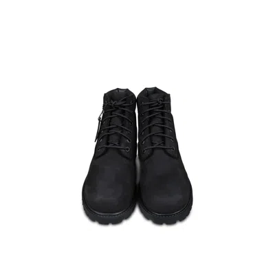 Timberland Black Boots For Kids With Logo In Black